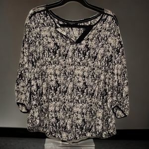 Ann Carson Snakeskin Print Blouse